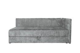 RICKY 90 łóżko z pojemniekiem na pościel i wbudowanym materacem popielaty