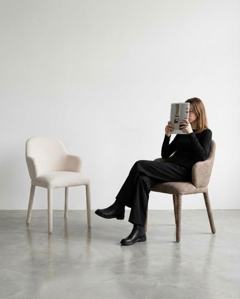 King Home Krzesło AKIRA beżowe