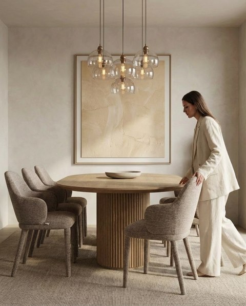 King Home Krzesło AKIRA brązowe