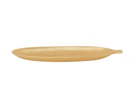 King Home Taca dekoracyjna SHP LEAF złota