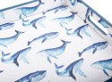 King Home Taca dekoracyjna SHP WHALE niebieska / biała