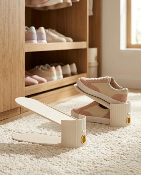 King Home Zestaw 3 wkładek do szafy na buty SHP EASY beżowy