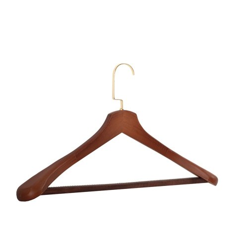 King Home Zestaw 4 wieszaków SHP HARDI brązowy