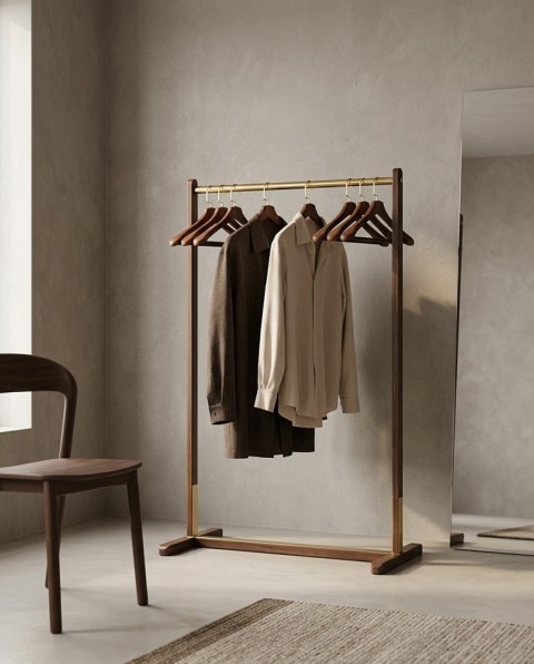 King Home Zestaw 4 wieszaków SHP HARDI brązowy