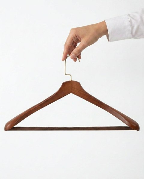 King Home Zestaw 4 wieszaków SHP HARDI brązowy