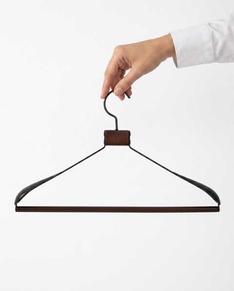 King Home Zestaw 4 wieszaków SHP SOLID czarny