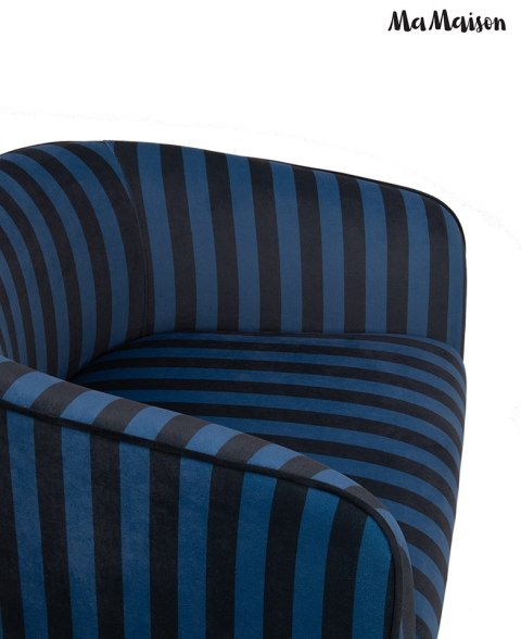 MaMaison MaMaison fotel JOLIE niebieski / czarny