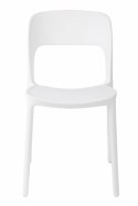 Intesi Krzesło Flexi białe tworzywo PP ergonomiczne i stabilne do jadalni kuchni restauracji na taras Intesi Krzesło Flexi białe tworzywo PP ergonomiczne i stabilne do jadalni kuchni restauracji na taras