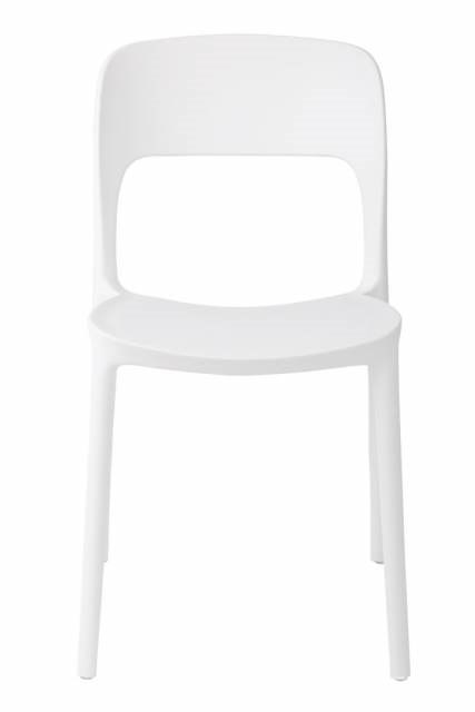 Intesi Krzesło Flexi białe tworzywo PP ergonomiczne i stabilne do jadalni kuchni restauracji na taras Intesi Krzesło Flexi białe tworzywo PP ergonomiczne i stabilne do jadalni kuchni restauracji na taras