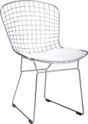 D2.DESIGN Krzesło Harry biała poduszka D2.DESIGN Krzesło Harry biała poduszka