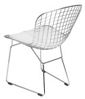 D2.DESIGN Krzesło Harry biała poduszka D2.DESIGN Krzesło Harry biała poduszka
