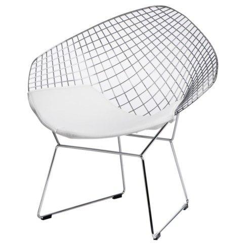 D2.DESIGN Krzesło HarryArm biała poduszka D2.DESIGN Krzesło HarryArm biała poduszka