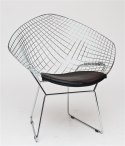 KRZESŁO Z PODŁOKIETNIKAMI Harry Arm D2.DESIGN CZARNA PODUSZKA EKOSKÓRA STELAŻ METALOWY CHROMOWANY KRZESŁO Z PODŁOKIETNIKAMI Harry Arm D2.DESIGN CZARNA PODUSZKA EKOSKÓRA STELAŻ METALOWY CHROMOWANY