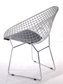 KRZESŁO Z PODŁOKIETNIKAMI Harry Arm D2.DESIGN CZARNA PODUSZKA EKOSKÓRA STELAŻ METALOWY CHROMOWANY KRZESŁO Z PODŁOKIETNIKAMI Harry Arm D2.DESIGN CZARNA PODUSZKA EKOSKÓRA STELAŻ METALOWY CHROMOWANY