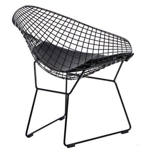 KRZESŁO Z PODŁOKIETNIKAMI Harry Arm D2.DESIGN CZARNE METAL LAKIEROWANY PODUSZKA EKOSKÓRA CZARNA MOCOWANA NA RZEPY KRZESŁO Z PODŁOKIETNIKAMI Harry Arm D2.DESIGN CZARNE METAL LAKIEROWANY PODUSZKA EKOSKÓRA CZARNA MOCOWANA NA RZEPY