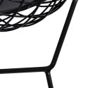 KRZESŁO Z PODŁOKIETNIKAMI Harry Arm D2.DESIGN CZARNE METAL LAKIEROWANY PODUSZKA EKOSKÓRA CZARNA MOCOWANA NA RZEPY KRZESŁO Z PODŁOKIETNIKAMI Harry Arm D2.DESIGN CZARNE METAL LAKIEROWANY PODUSZKA EKOSKÓRA CZARNA MOCOWANA NA RZEPY
