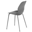 Simplet Krzesło Layer 4 szare mat tworzywo PP nogi metal malowany proszkowo do restauracji jadalni kuchni recepcji Simplet Krzesło Layer 4 szare mat tworzywo PP nogi metal malowany proszkowo do restauracji jadalni kuchni recepcji