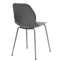 Simplet Krzesło Layer 4 szare mat tworzywo PP nogi metal malowany proszkowo do restauracji jadalni kuchni recepcji Simplet Krzesło Layer 4 szare mat tworzywo PP nogi metal malowany proszkowo do restauracji jadalni kuchni recepcji
