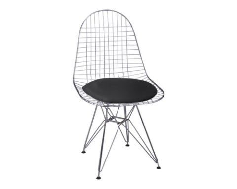 D2.DESIGN Krzesło Net czarna pojedyncza poduszka D2.DESIGN Krzesło Net czarna pojedyncza poduszka