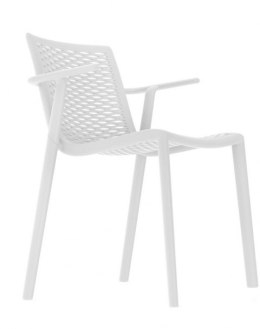 Resol Krzesło NetKat z podłokietnikami białe