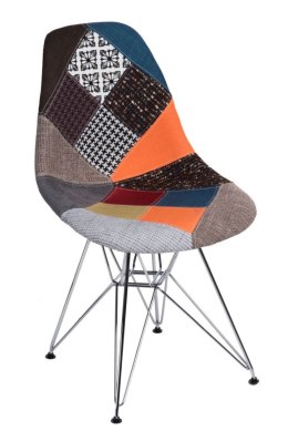 D2.DESIGN Krzesło P016 DSR patchwork kolorowy