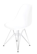 D2.DESIGN Krzesło P016 tworzywo PP białe, metalowe chromowane nogi ergonomiczne i wytrzymałe D2.DESIGN Krzesło P016 tworzywo PP białe, metalowe chromowane nogi ergonomiczne i wytrzymałe