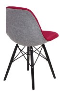 D2.DESIGN Krzesło P016W Duo czer. szare/black D2.DESIGN Krzesło P016W Duo czer. szare/black