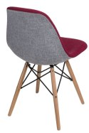 D2.DESIGN Krzesło P016W Duo czerwono szare D2.DESIGN Krzesło P016W Duo czerwono szare