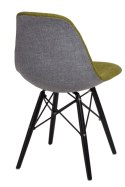 D2.DESIGN Krzesło P016W Duo ziel. szare/black D2.DESIGN Krzesło P016W Duo ziel. szare/black