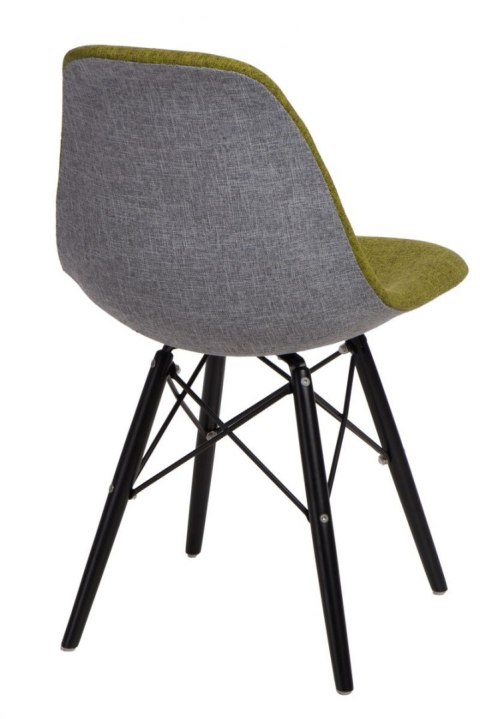 D2.DESIGN Krzesło P016W Duo ziel. szare/black D2.DESIGN Krzesło P016W Duo ziel. szare/black