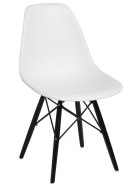 D2.DESIGN Krzesło P016W PP białe/black D2.DESIGN Krzesło P016W PP białe/black