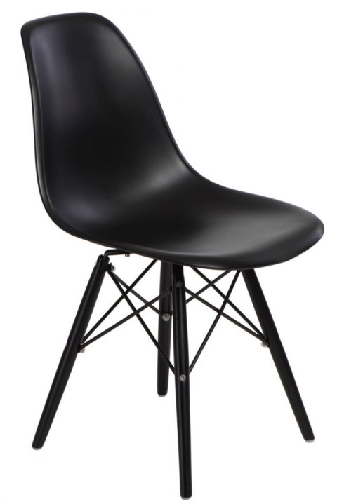 D2.DESIGN Krzesło P016W PP czarne/black D2.DESIGN Krzesło P016W PP czarne/black