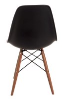D2.DESIGN Krzesło P016W tworzywo PP czarne/dark drewno ciemny naturalny D2.DESIGN Krzesło P016W tworzywo PP czarne/dark drewno ciemny naturalny