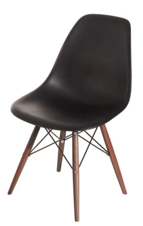 D2.DESIGN Krzesło P016W tworzywo PP czarne/dark drewno ciemny naturalny D2.DESIGN Krzesło P016W tworzywo PP czarne/dark drewno ciemny naturalny