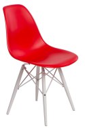 D2.DESIGN Krzesło P016W PP tworzywo czerwone/white podstawa bukowa biały funkcjonalne i nowoczesne D2.DESIGN Krzesło P016W PP tworzywo czerwone/white podstawa bukowa biały funkcjonalne i nowoczesne