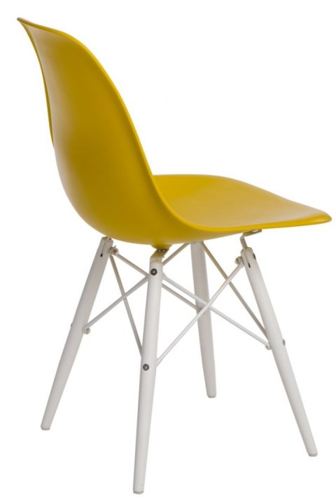 D2.DESIGN Krzesło P016W tworzywo PP dark olive/white, oliwkowe nogi drewno bukowe białe D2.DESIGN Krzesło P016W tworzywo PP dark olive/white, oliwkowe nogi drewno bukowe białe