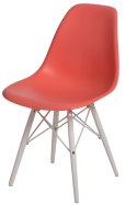 D2.DESIGN Krzesło P016W PP dark peach/white D2.DESIGN Krzesło P016W PP dark peach/white