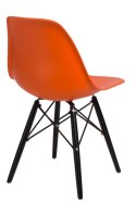 D2.DESIGN Krzesło P016W PP pomarańcz/black D2.DESIGN Krzesło P016W PP pomarańcz/black