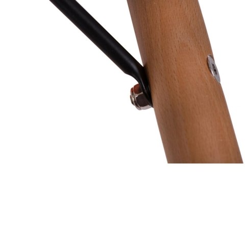 D2.DESIGN Krzesło P016W PP tworzywo pomarańczowe, drewniane nogi naturalny lekkie i wygodne D2.DESIGN Krzesło P016W PP tworzywo pomarańczowe, drewniane nogi naturalny lekkie i wygodne