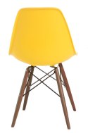D2.DESIGN Krzesło P016W PP żółte/dark D2.DESIGN Krzesło P016W PP żółte/dark