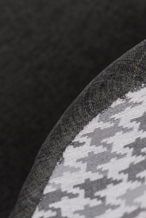 D2.DESIGN Krzesło P016W Pattern szar-pepitka/black D2.DESIGN Krzesło P016W Pattern szar-pepitka/black