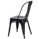 KRZESŁO Paris Antique CZARNE przecierane mat METALOWE można SZTAPLOWAĆ D2.DESIGN do restauracji jadalni kuchni KRZESŁO Paris Antique CZARNE przecierane mat METALOWE można SZTAPLOWAĆ D2.DESIGN do restauracji jadalni kuchni