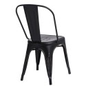 KRZESŁO Paris Antique CZARNE przecierane mat METALOWE można SZTAPLOWAĆ D2.DESIGN do restauracji jadalni kuchni KRZESŁO Paris Antique CZARNE przecierane mat METALOWE można SZTAPLOWAĆ D2.DESIGN do restauracji jadalni kuchni
