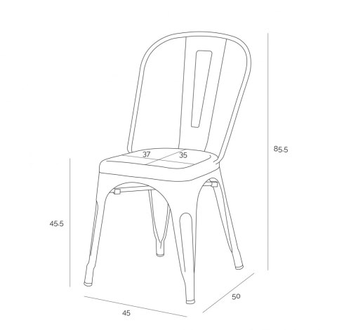 KRZESŁO Paris Antique CZARNE przecierane mat METALOWE można SZTAPLOWAĆ D2.DESIGN do restauracji jadalni kuchni KRZESŁO Paris Antique CZARNE przecierane mat METALOWE można SZTAPLOWAĆ D2.DESIGN do restauracji jadalni kuchni