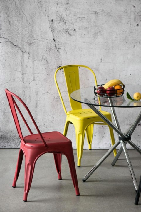 KRZESŁO Paris Antique CZARNE przecierane mat METALOWE można SZTAPLOWAĆ D2.DESIGN do restauracji jadalni kuchni KRZESŁO Paris Antique CZARNE przecierane mat METALOWE można SZTAPLOWAĆ D2.DESIGN do restauracji jadalni kuchni