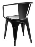 KRZESŁO Z PODŁOKIETNIKAMI Paris Arms D2.DESIGN czarne metalowe, inspirowane To lix MOŻNA SZTAPLOWAĆ DO DOMU I DO LOKALU KRZESŁO Z PODŁOKIETNIKAMI Paris Arms D2.DESIGN czarne metalowe, inspirowane To lix MOŻNA SZTAPLOWAĆ DO DOMU I DO LOKALU