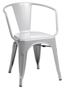 D2.DESIGN Krzesło Paris Arms metalowe szare inspirowane Tol ix, można sztaplować D2.DESIGN Krzesło Paris Arms metalowe szare inspirowane Tol ix, można sztaplować