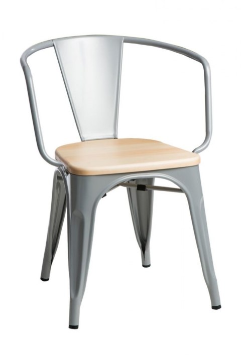 D2.DESIGN Krzesło Paris Arms Wood szare sosna natu ralna D2.DESIGN Krzesło Paris Arms Wood szare sosna natu ralna