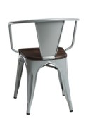 D2.DESIGN Krzesło Paris Arms Wood szare sosna szcz otkowana D2.DESIGN Krzesło Paris Arms Wood szare sosna szcz otkowana