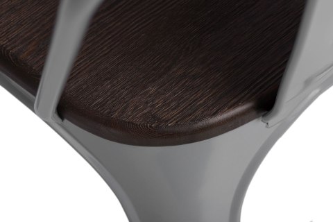D2.DESIGN Krzesło Paris Arms Wood szare sosna szcz otkowana D2.DESIGN Krzesło Paris Arms Wood szare sosna szcz otkowana